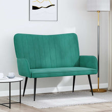 Twee Persoons Sofa Turquoise 115 x 61 x 87 cm Fluweel