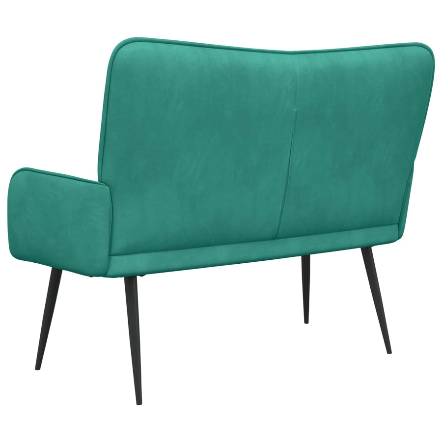 Twee Persoons Sofa Turquoise 115 x 61 x 87 cm Fluweel
