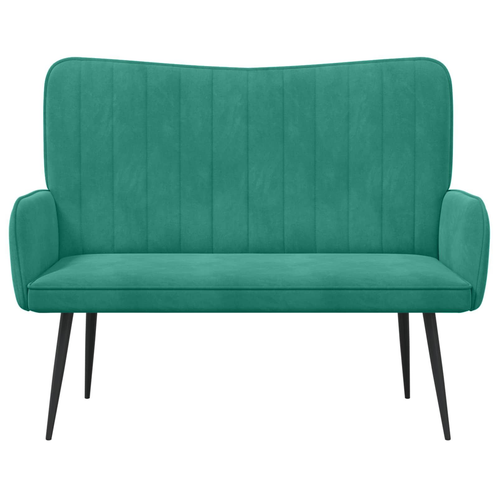 Twee Persoons Sofa Turquoise 115 x 61 x 87 cm Fluweel
