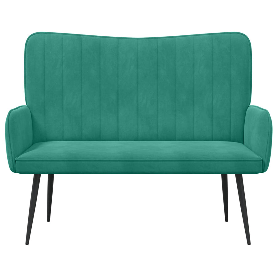 Twee Persoons Sofa Turquoise 115 x 61 x 87 cm Fluweel