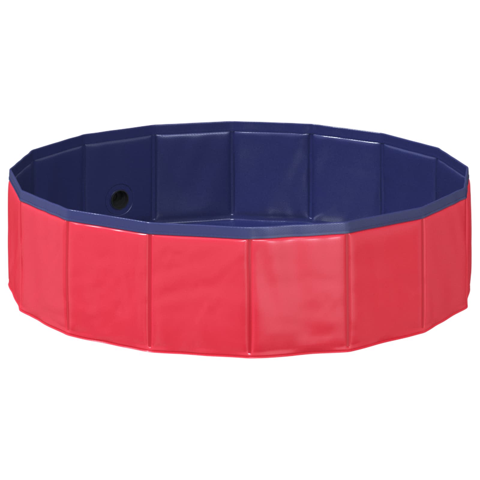 Opvouwbaar zwembadd voor honden Rood en blauw 80 x 80 x 20 cm