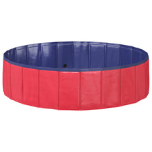 Opvouwbaar zwembadd voor honden Rood en blauw 120 x 120 x 30 cm