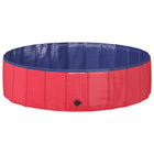 Hondenzwembad 120x120x30 cm rood blauw