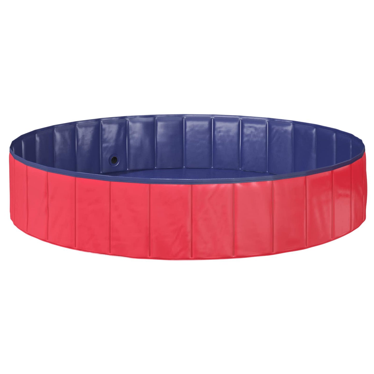 Opvouwbaar zwembadd voor honden Rood en blauw Ø 160 x 30 cm PVC