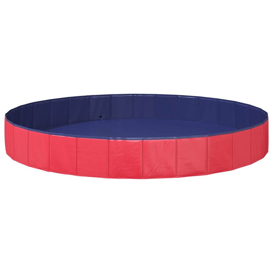 Kinderen Zwembad Rood Ø300 x 38 cm Dik PVC en Gelaagd Hout
