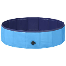 Opvouwbaar zwembadd voor honden Blauw 80 x 80 x 20 cm PVC