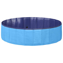 Opvouwbaar zwembadd voor honden Blauw 120 x 120 x 30 cm PVC