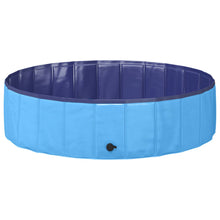 Opvouwbaar zwembadd voor honden Blauw 120 x 120 x 30 cm PVC