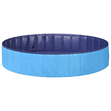 Opvouwbaar zwembadd voor honden Blauw 160 x 160 x 30 cm PVC