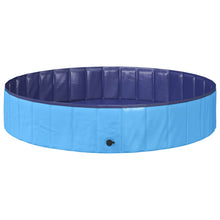 Opvouwbaar zwembadd voor honden Blauw 160 x 160 x 30 cm PVC