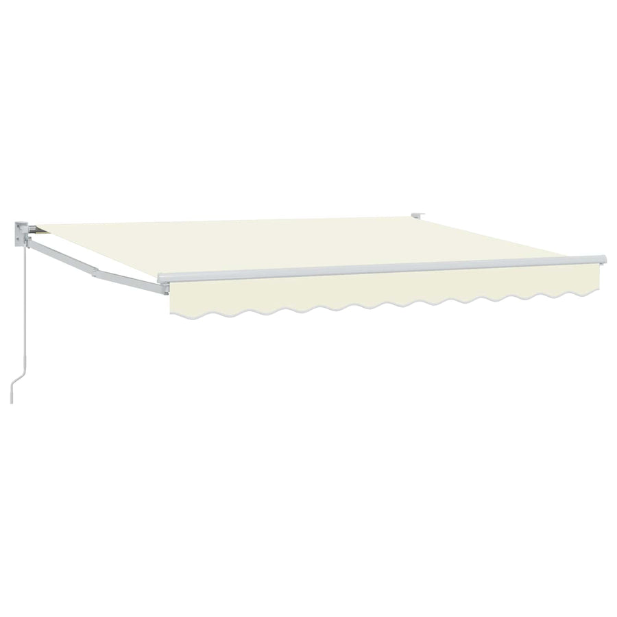 Handmatig uitschuifbare luifel Crème 3,5 x 2 m