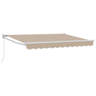 Manually retractable awning Beige 3.5 x 2 m