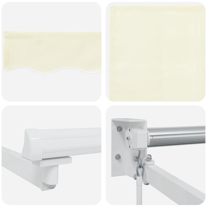 Handmatig uitschuifbare luifel Crème 4 x 2 m