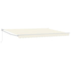 Manually retractable awning Cream 4 x 2 m