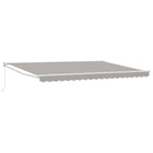 Manually retractable awning Light gray 4 x 2 m