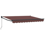 Manual Retractable Awning Brown 3 x 2 m