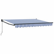 Luifel 3,5 x 2 m blauw wit