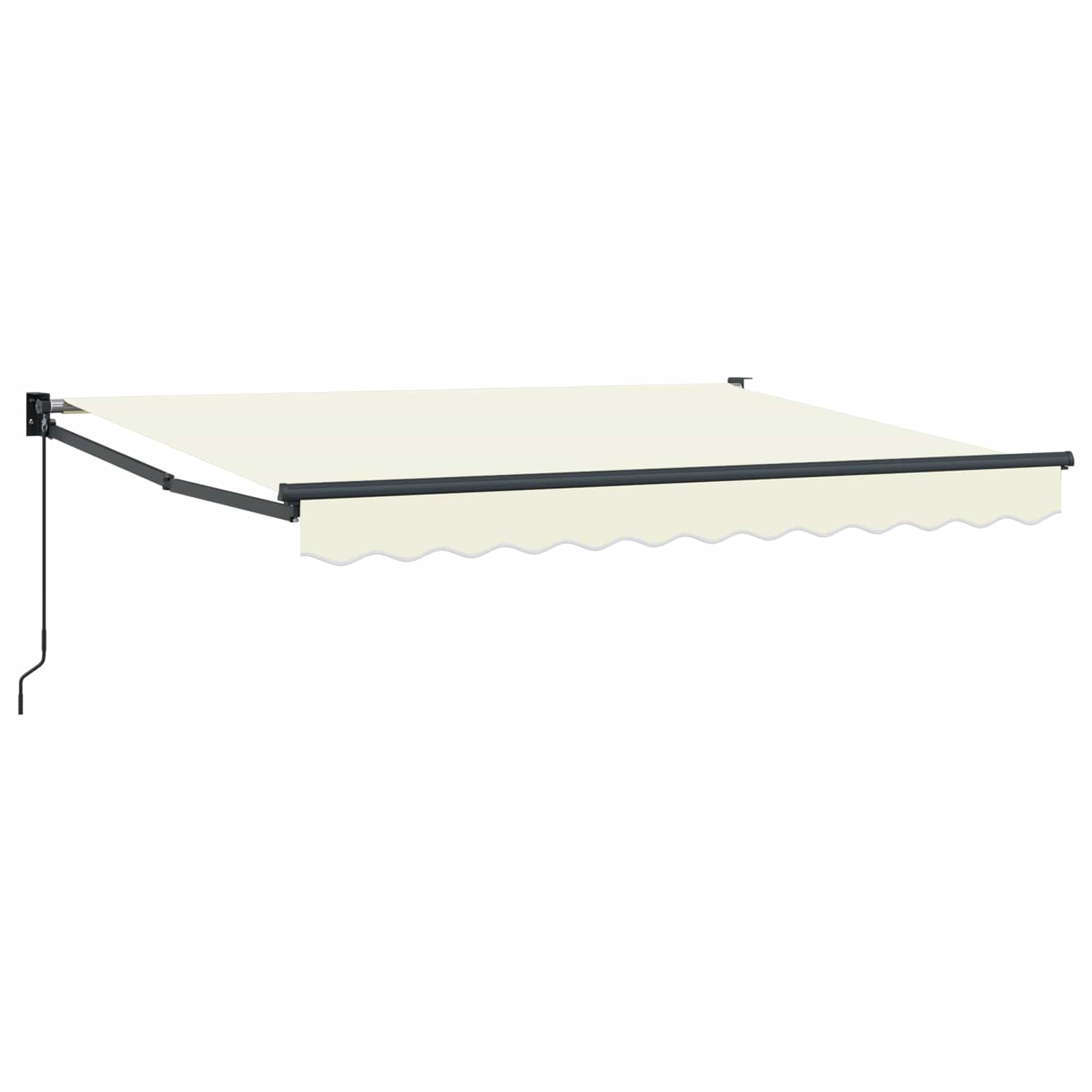 Handmatig uitschuifbare luifel Crème 3,5 x 2 m