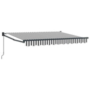 Luifel 3,5 x 2 m antraciet wit