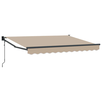 Elektrisch Uittrekbaar Zonnescherm Beige 3,5 x 2 m