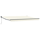 Electric Retractable Awning Cream 4 x 2 m