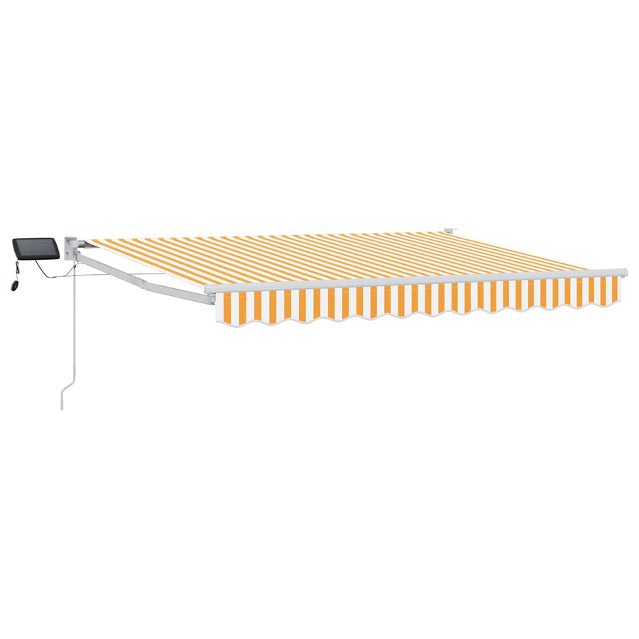 Handbediende luifel met LED's Geel en Wit 3 x 2 m