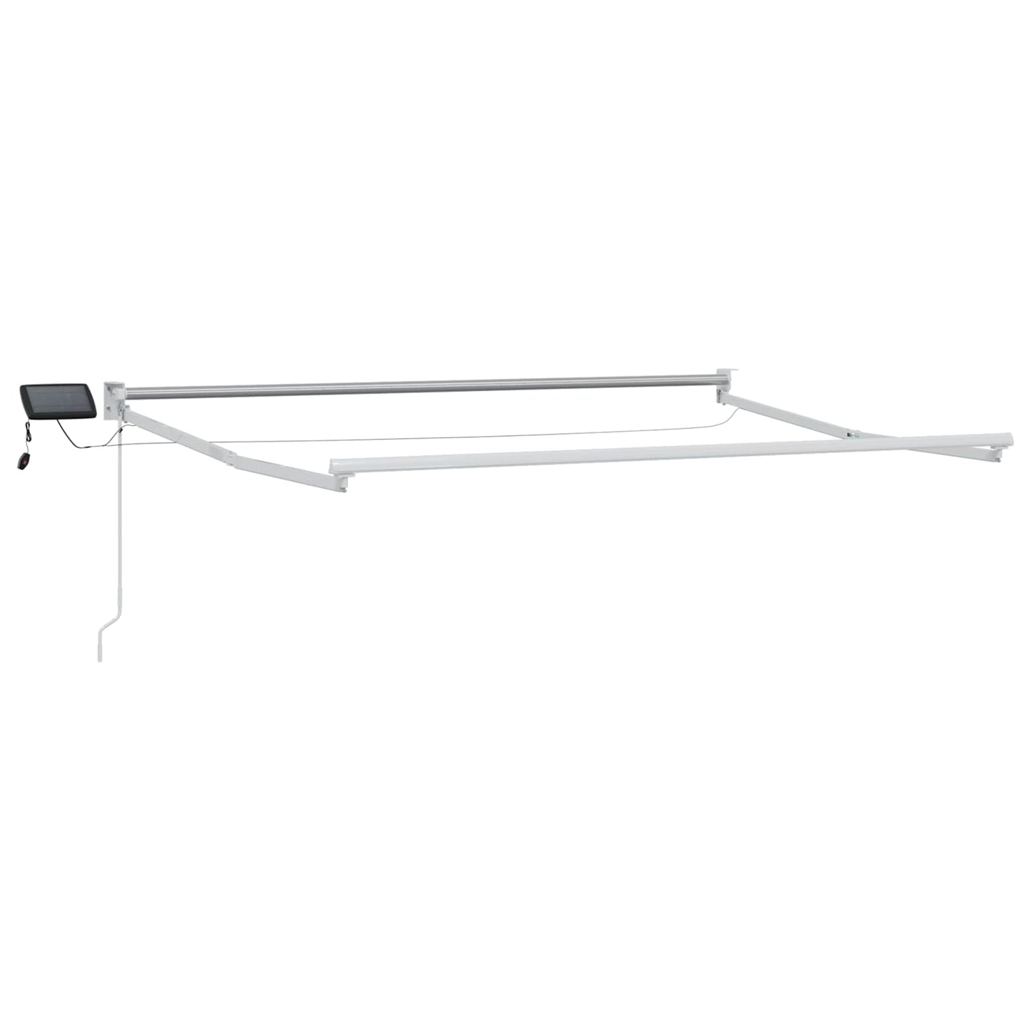 Handbediende luifel met LED's Beige 3,5 x 2 m