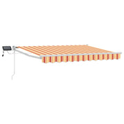 Luifel 3 x 2,5 m handbediend met LED's multikleur