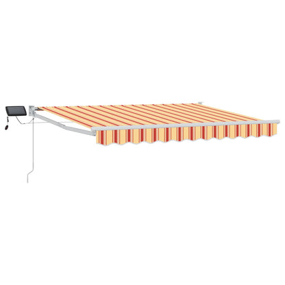 Handbediende luifel met LED's Multikleur 3 x 2,5 m