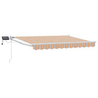 Luifel 3 x 2,5 m handbediend met LED blauw oranje