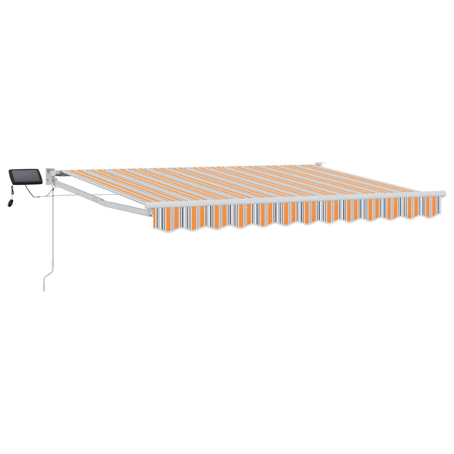 Handbediende luifel met LED's Blauw en Oranje 3 x 2,5 m