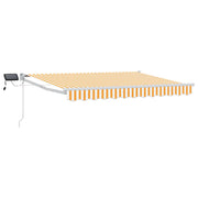 Luifel 3,5 x 2,5 m oranje wit met LED