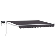 Luifel 3,5 x 2,5 m antraciet met LED