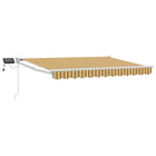 Luifel 3,5 x 2,5 m geel grijs met LED