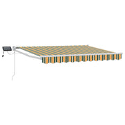 Luifel 3,5 x 2,5 m groen geel met LED