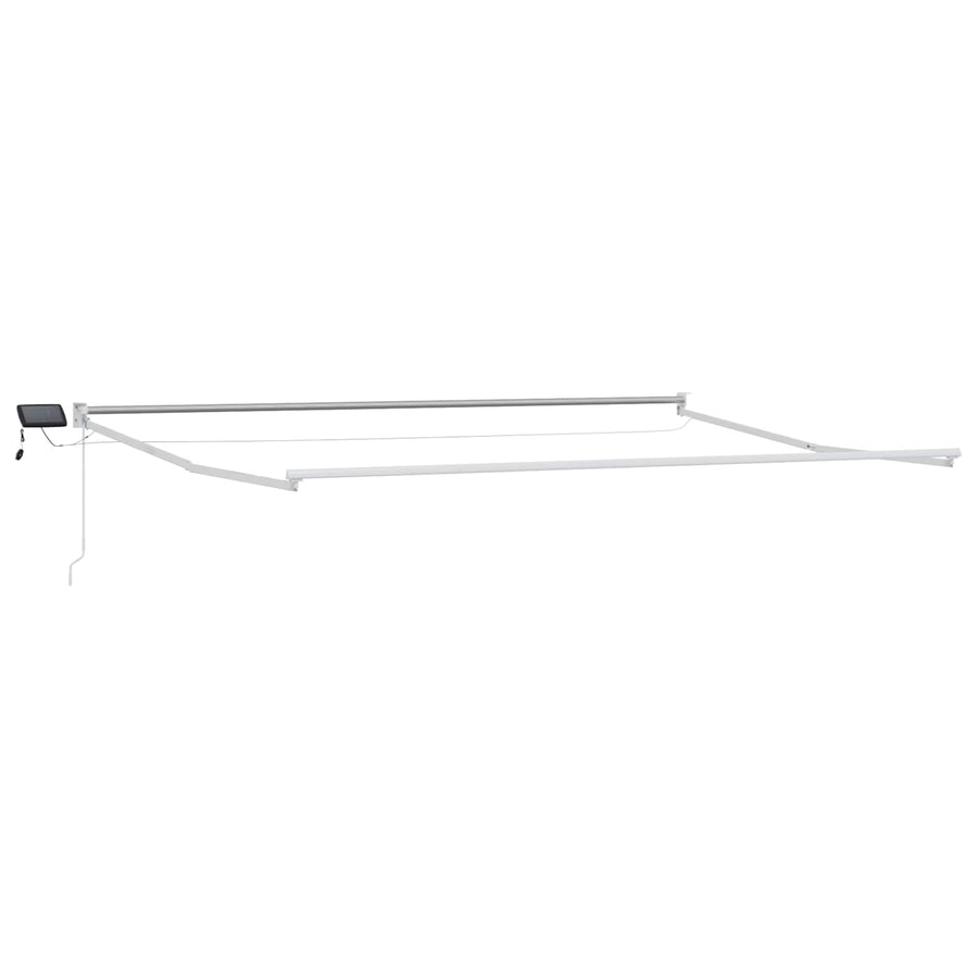 Handbediende luifel met LED's Multikleur 4 × 3 m