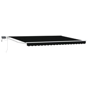 Luifel 4x3 m zwart met LED