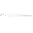 Luifel 4,5x3 m wit met LED