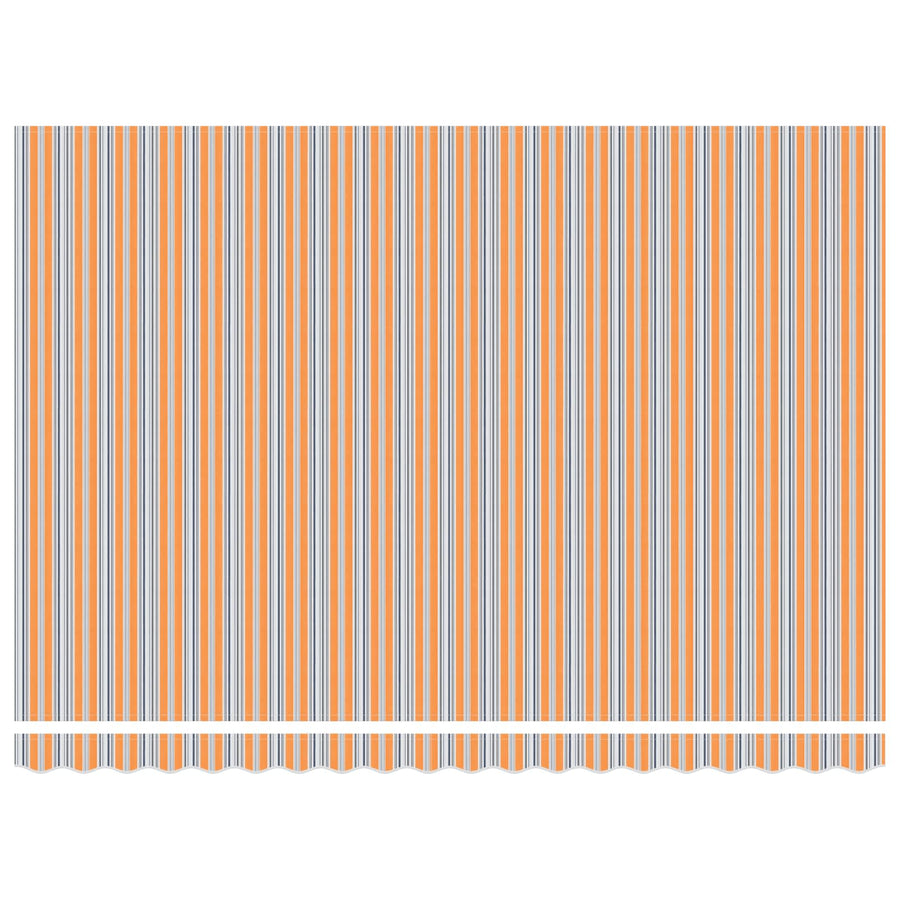 Handbediende luifel met LED's Blauw en Oranje 5 x 3 m