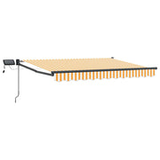 Luifel 2,5 x 2 m geel wit met LED