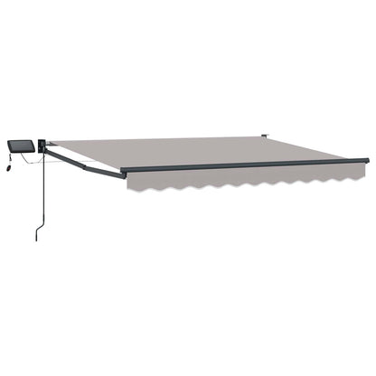 Handbediende luifel met LED's 2,5 x 2 m