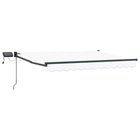 Luifel 3,5 x 2 m wit met LED