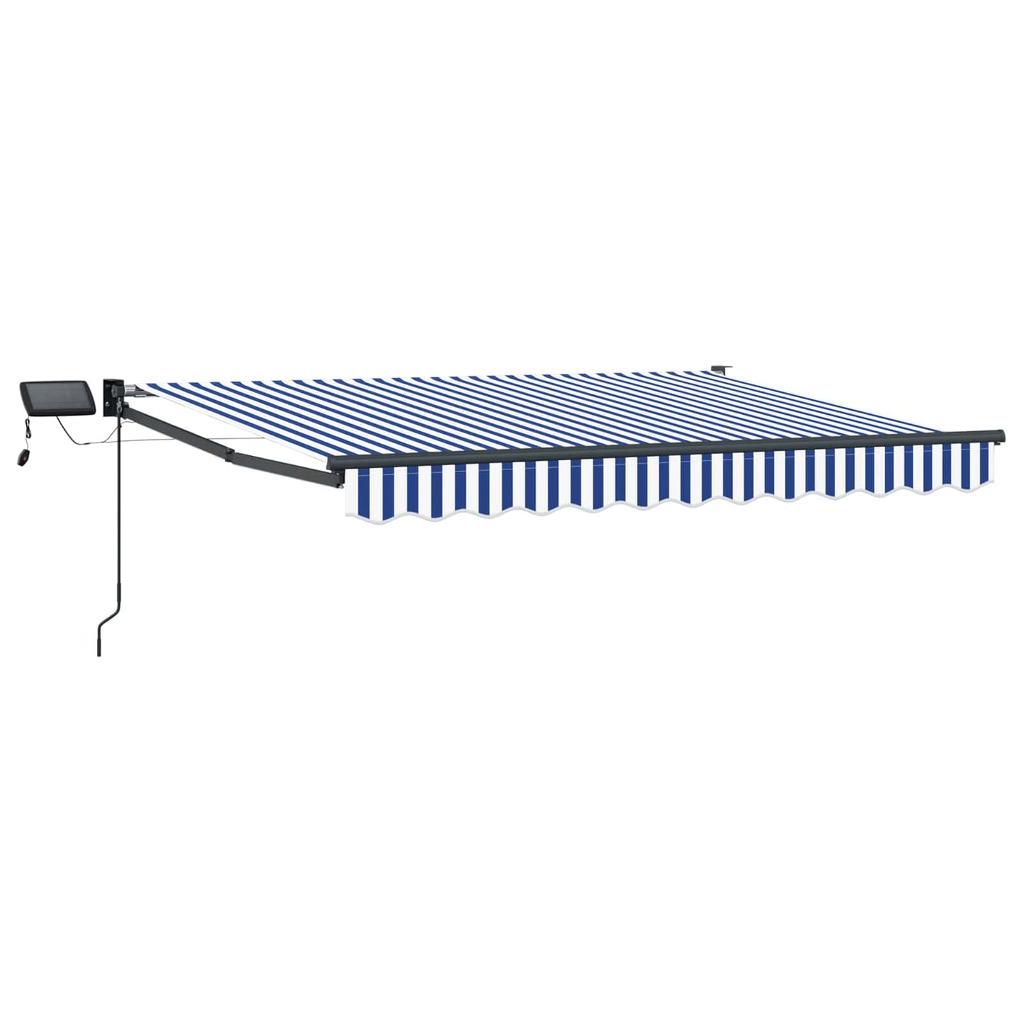 Handbediende luifel met LED's Blauw en Wit 3 x 2,5 m