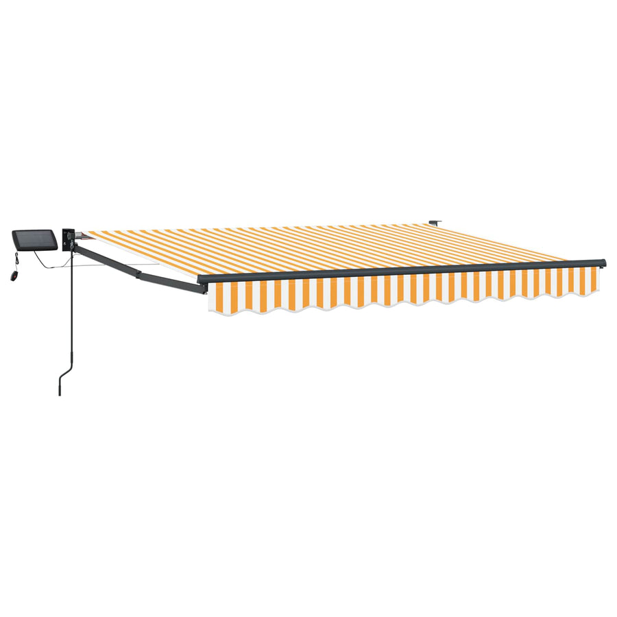 Handbediende luifel met LED's Geel en Wit 3 x 2,5 m