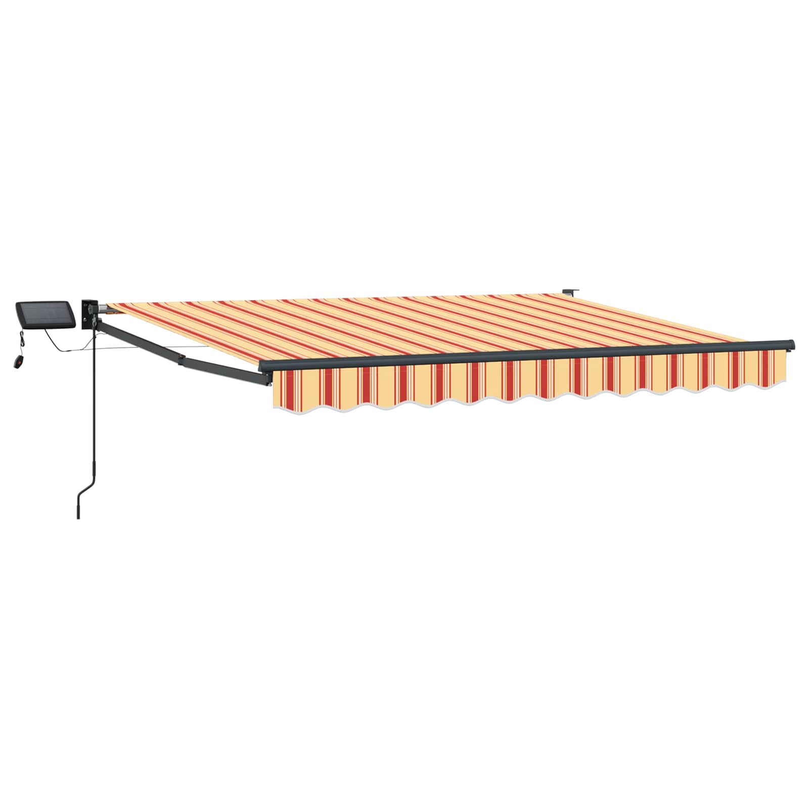 Handbediende luifel met LED's Multikleur 3 x 2,5 m