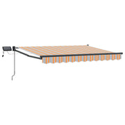 Luifel 3 x 2,5 m blauw oranje met LED
