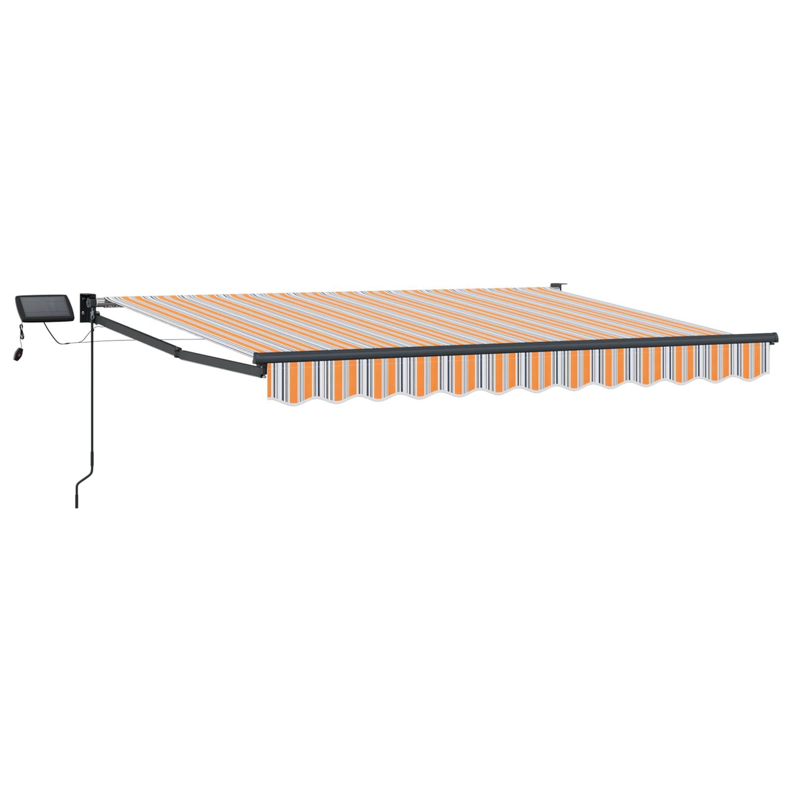 Handbediende luifel met LED's Blauw en Oranje 3 x 2,5 m