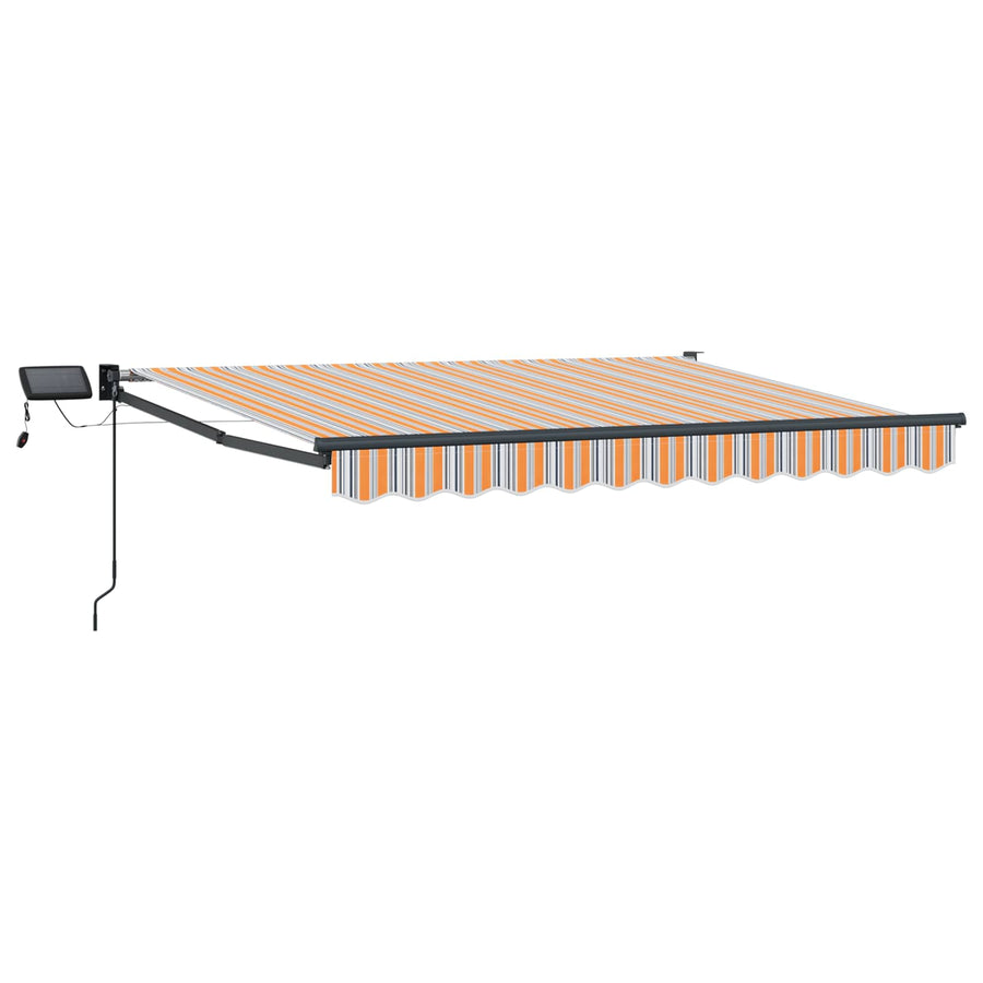 Handbediende luifel met LED's Blauw en Oranje 3 x 2,5 m