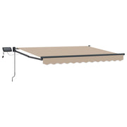 Luifel 3 x 2,5 m beige met LED