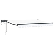 Luifel 3 x 2,5 m wit met LED